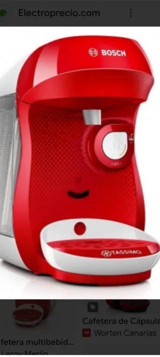 Cafetera Tassimo Bosch Roja