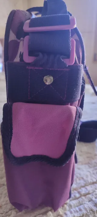 Bolso 1818 Morado y Rosa con Diseño
