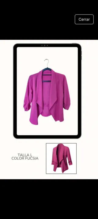 Blazer Fucsia Talla L