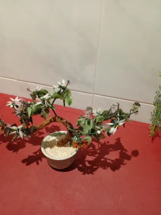 Bonsái decorativo imitación cristal