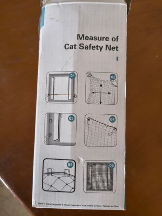 NieKilig 4x3m Red Protección para Gatos Terraza de sin Taladro, Red de Seguridad Transparente para Malla Gatos para Balcones, Ve