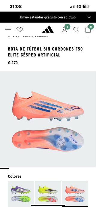 Botas de fútbol Adidas F50 Elite FG Nuevas