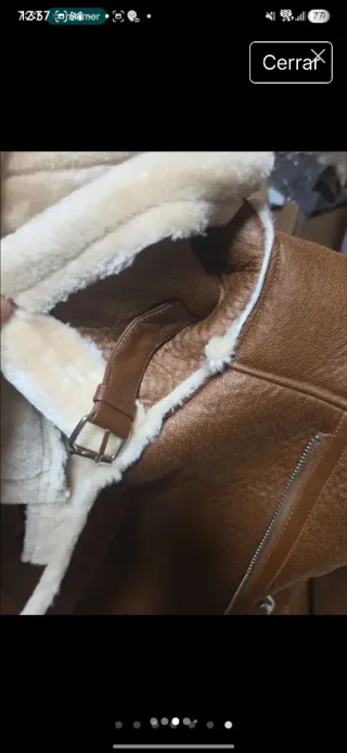 Chaqueta Aviador Hombre Borreguillo - Talla L (42)