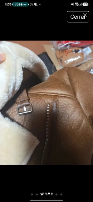 Chaqueta Aviador Hombre Borreguillo - Talla L (42)