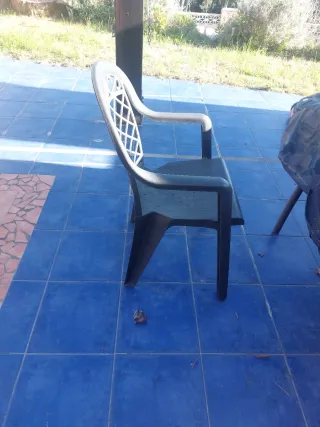 Sillas exteriores grises x6