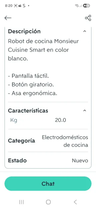 Robot de cocina Monsieur Cuisine Smart