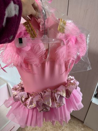 Disfraz niña rosa 5/6 años