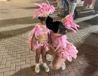 Disfraz niña rosa 5/6 años