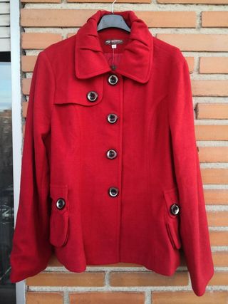 Abrigo paño corto rojo MENGLU XL