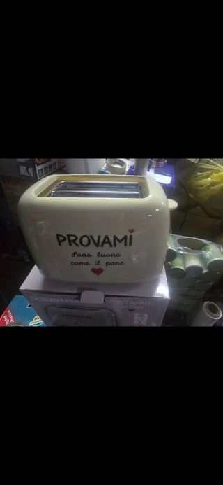Tostapane Provami con scritta