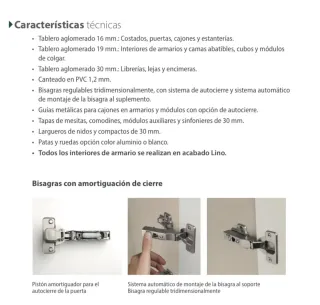 Armario 231x81,5x55 cm