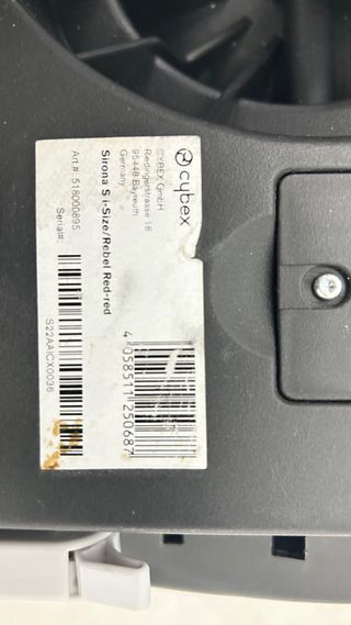 Silla Coche Cybex i-Size Roja modelo Sirona S