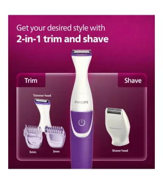 Philips Bikini Trimmer 2000 Morado/Blanco