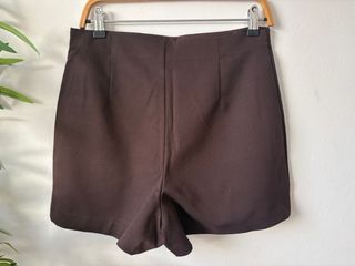 Conjunto Chaleco y Falda-Pantalón Marrón T.38
