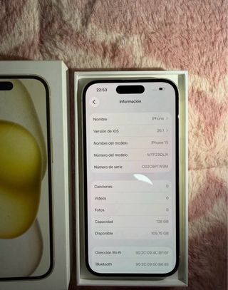 iPhone15 128GB IMPOLUTO