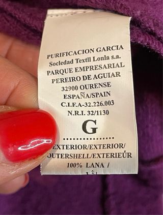 Chaqueta Purificación García Morada