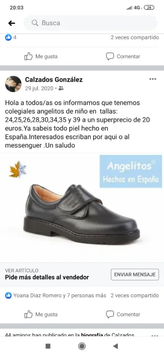 Diferentes modelos de calzado