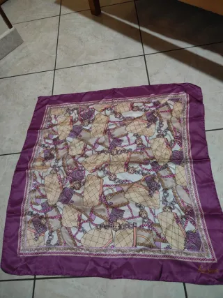 Foulard Luisa Spagnoli Beige e Viola