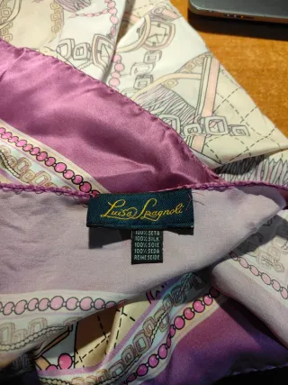 Foulard Luisa Spagnoli Beige e Viola