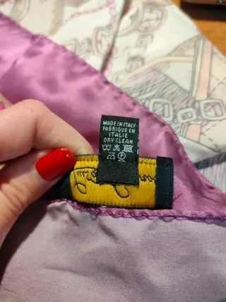 Foulard Luisa Spagnoli Beige e Viola