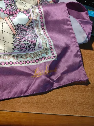 Foulard Luisa Spagnoli Beige e Viola