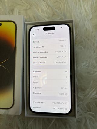 iPhone14Pro 256GB 97% batería