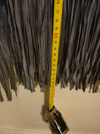 Gonna midi con frange