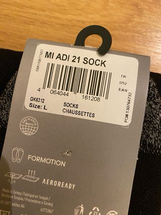 Medias Adidas Futbol Negras Talla 43-45