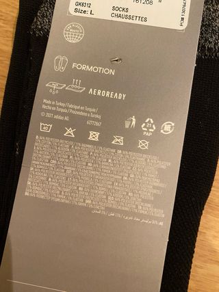 Medias Adidas Futbol Negras Talla 43-45