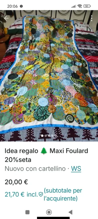 Maxi Foulard 20% Seta Multicolor