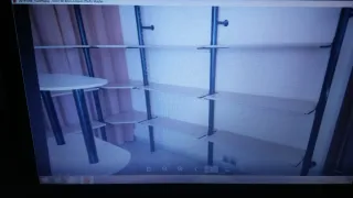 Estanterías de calzado y mostrador para tiendas