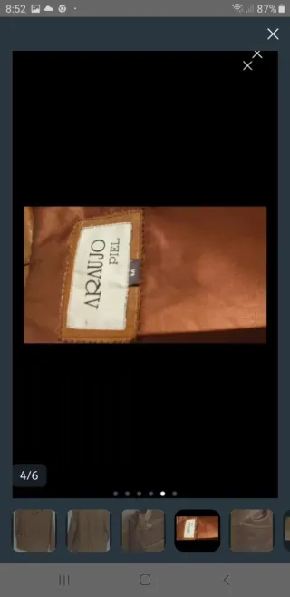 Americana Piel Peletería Araujo Marrón