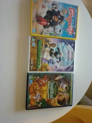 3 Películas DVD: Ferdinand, Shaun the Sheep, Jungl