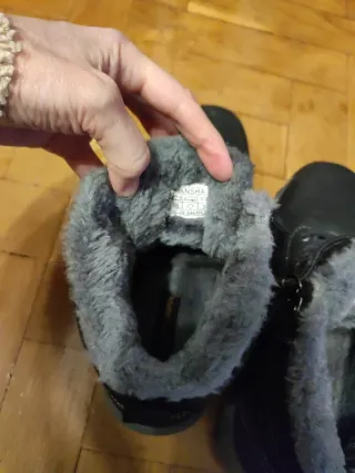 Botas de nieve forradas negras