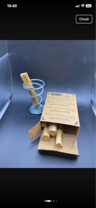 Porta Palo Santo a spirale + Palo Santo