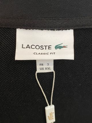 Chaqueta deportiva Lacoste negra