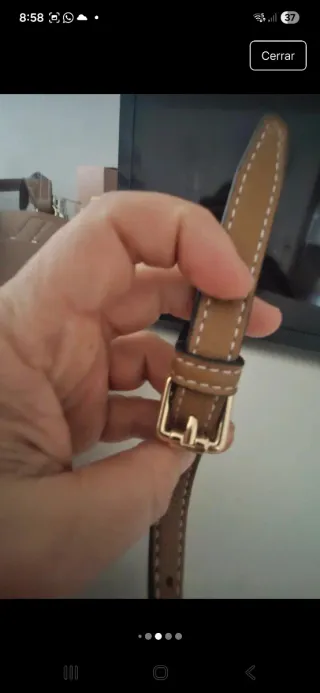 Bolso de cuero Parfois camel