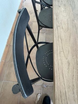 8 Sillas de exterior metal estilo campestre