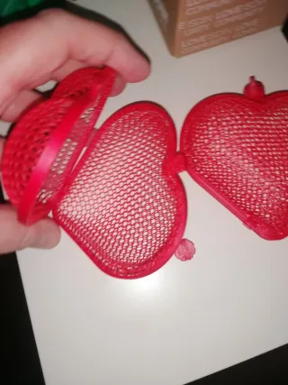 2 corazones para bombones, chuches, notas de amor