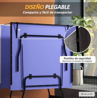 Mesa Ping-Pong Estándar con Ruedas