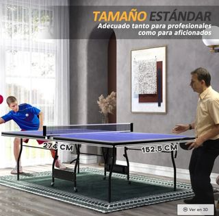 Mesa Ping-Pong Estándar con Ruedas