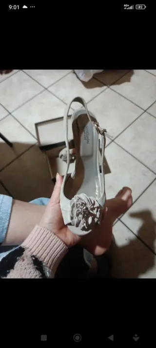 Sandali Nero Giardini Pelle Scamosciata Beige 37