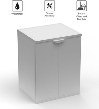 Mueble Resina Cubre Lavadora Blanco