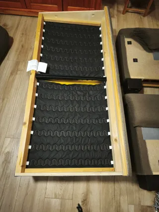 Sofá 2 plazas Ikea marrón tela