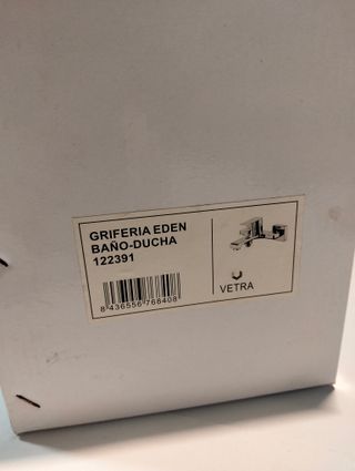Grifo Baño-Ducha Monomando Edén Vetra Cromado 122391