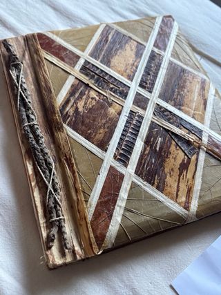 Álbum de fotos artesanal y ecológico vintage