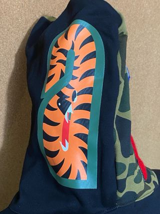 Chaqueta BAPE Shark Negra Multicolor
