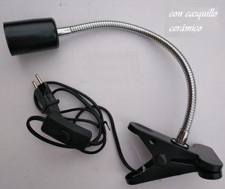Lampara foco para reptiles con casquillo ceramico