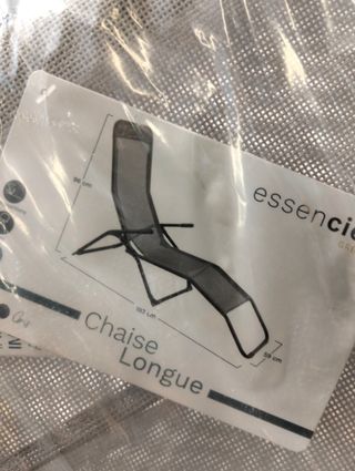 Tumbona Playa Acero y Textileno Gris Essentiel Green