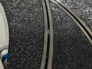 Scalextric cambio de pista en curva